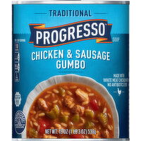 Progresso Soup, Chicken & Sausage Gumbo, Traditional - 19 Ounce 