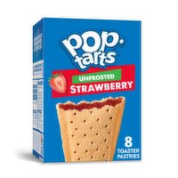 Pop-Tarts Toaster Pastries, Unfrosted Strawberry - 13.5 Ounce