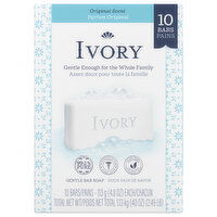 Ivory Soap Bars, Original Scent - 10 Each 