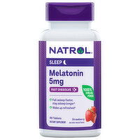 Natrol Melatonin, 5 mg, Sleep, Fast Dissolve, Tablets - 90 Each 