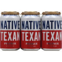 Independence Brewing Beer, Pilsner, Ale, Native Texan - 6 Each 