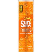 SunChips Snacks, Whole Grain, Minis, Harvest Cheddar Flavored