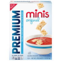 PREMIUM Original Mini Saltine Crackers, Lunch Snacks - 11 Ounce 