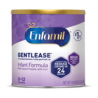 Enfamil Gentlease Infant Formula provides a gentle start for sensitive tummies. It's designed to have easy-to-digest proteins and is clinically proven to ease fussiness, gas and crying in 24 hours. - 19.9 Ounce 