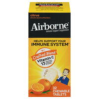 Airborne Immune Support, Chewable Tablets, Citrus