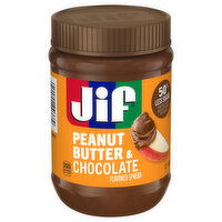 Jif Spread, Peanut Butter & Chocolate Flavored - 15 Ounce 