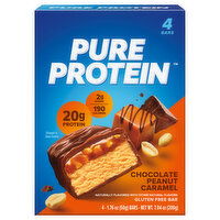 Pure Protein Bar, Chocolate Peanut Caramel, Gluten Free - 4 Each 