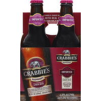 Crabbie's Ginger Beer, Alcoholic, Raspberry - 4 Each