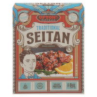 Upton's Naturals Seitan, Traditional, Vegan Chunks - 8 Ounce 