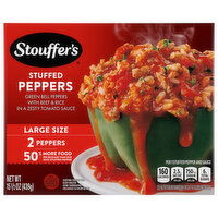 Stouffer's Peppers, Stuffed, Large Size - 2 Each 