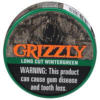 Grizzly Moist Snuff, Wintergreen, Long Cut