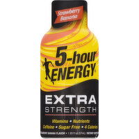 5 Hour Energy Energy Drink, Extra Strength, Strawberry Banana Flavor - 1.93 Ounce 