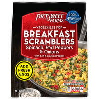 Pictsweet Farms Breakfast Scramblers, Spinach, Red Peppers & Onions - 14 Ounce 