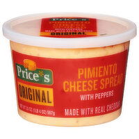 Price's Cheese Spread, Pimiento, Original - 20 Ounce 