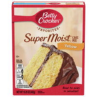 Betty Crocker Cake Mix, Yellow, Super Moist