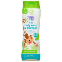 Tippy Toes Body Wash & Shampoo, Coconut Delight, 2 in 1, Kids - 16.9 Ounce 