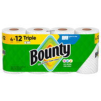 Bounty White 2-Ply Select-A-Size Triple Rolls Paper Towels - 4 Each