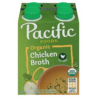 Pacific Foods Chicken Broth, Organic - 4 Each 