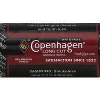 Copenhagen Smokeless Tobacco, Long Cut, Original - 5 Each 