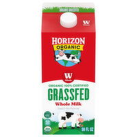 Horizon Organic Milk, Whole, Grassfed - 59 Fluid ounce 