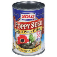 Solo Cake & Pastry Filling, Poppy Seed - 12.5 Ounce 