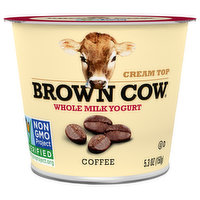 Brown Cow Yogurt, Whole Milk, Coffee - 5.3 Ounce 