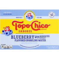 Topo Chico Sparkling Water, Blueberry with Hibiscus Extract