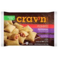 Crav'n Flavor Pizza Bites, Pepperoni, Family Size - 45 Ounce 