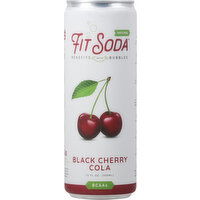 Fit Soda Soda, Black Cherry Cola - 12 Fluid ounce 