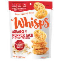 Whisps Cheese Crisps, Asiago & Pepper Jack - 2.12 Ounce 