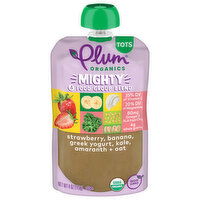 Plum Organics® Mighty 4 Strawberry, Banana, Greek Yogurt, Kale, Amaranth + Oat 4oz Pouch