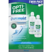 Opti-Free Multi-Purpose Disinfection Solution, Puremoist, Twin Pack - 2 Each 