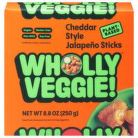 Wholly Veggie! Jalapeno Sticks, Cheddar Style - 8.8 Ounce 