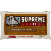 Supreme Rice White Rice, Medium Grain - 10 Pound 