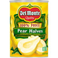 Del Monte Pear Halves, 100% Juice - 15 Ounce 