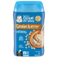 Gerber Oatmeal, Grain & Grow, Supported Sitter (1st Foods) - 8 Ounce 