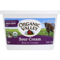 Organic Valley Sour Cream, Rich & Creamy - 1 Pound 