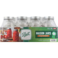 Ball Mason Jars, Regular Mouth, Quart