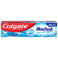 Colgate Toothpaste, Breath Strips, Cool Mint, with Whitening - 6.3 Ounce 