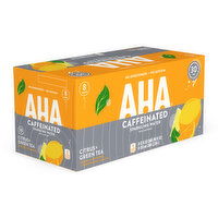 AHA Citrus Green Tea Cans - 8 Each