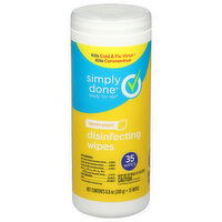 Simply Done Disinfecting Wipes, Lemon Scent - 35 Each 