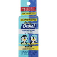 Orajel Cooling Gel for Teething, Non-Medicated, Daytime & Nighttime, Twin Pack - 2 Each 