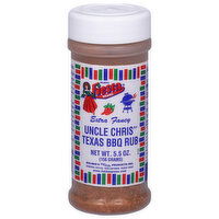 Bolner's Fiesta Brand Texas BBQ Rub, Uncle Chris', Extra Fancy - 5.5 Ounce 