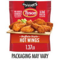 Tyson Any'tizers Frozen Buffalo Style Hot Wings, 1.37 lb Bag