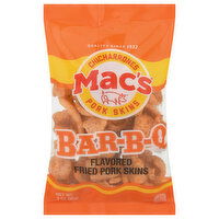 Mac's Fried Pork Skins, Bar-B-Q Flavored - 3 Ounce 