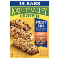 Nature Valley Chewy Bars, Peanut Butter Dark Chocolate, Salted Caramel Nut, Peanut Almond Dark Chocolate, Variety Pack