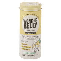 Wonderbelly Antacid, Lemon Sorbet, Maximum Strength, Chewable Tablets