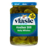 Vlasic Kosher Keto Friendly Dill Baby Whole Pickles - 24 Fluid ounce 