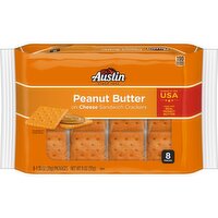 Austin Sandwich Crackers, Peanut Butter on Cheese - 11 Ounce