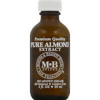 Morton & Bassett Almond Extract, Pure - 2 Ounce 